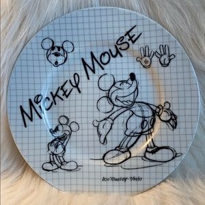 Disney Mickey Mouse sketch Salad plate 90th ann ed